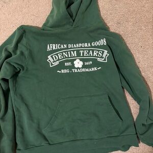 Denim Tears Green Hoodie